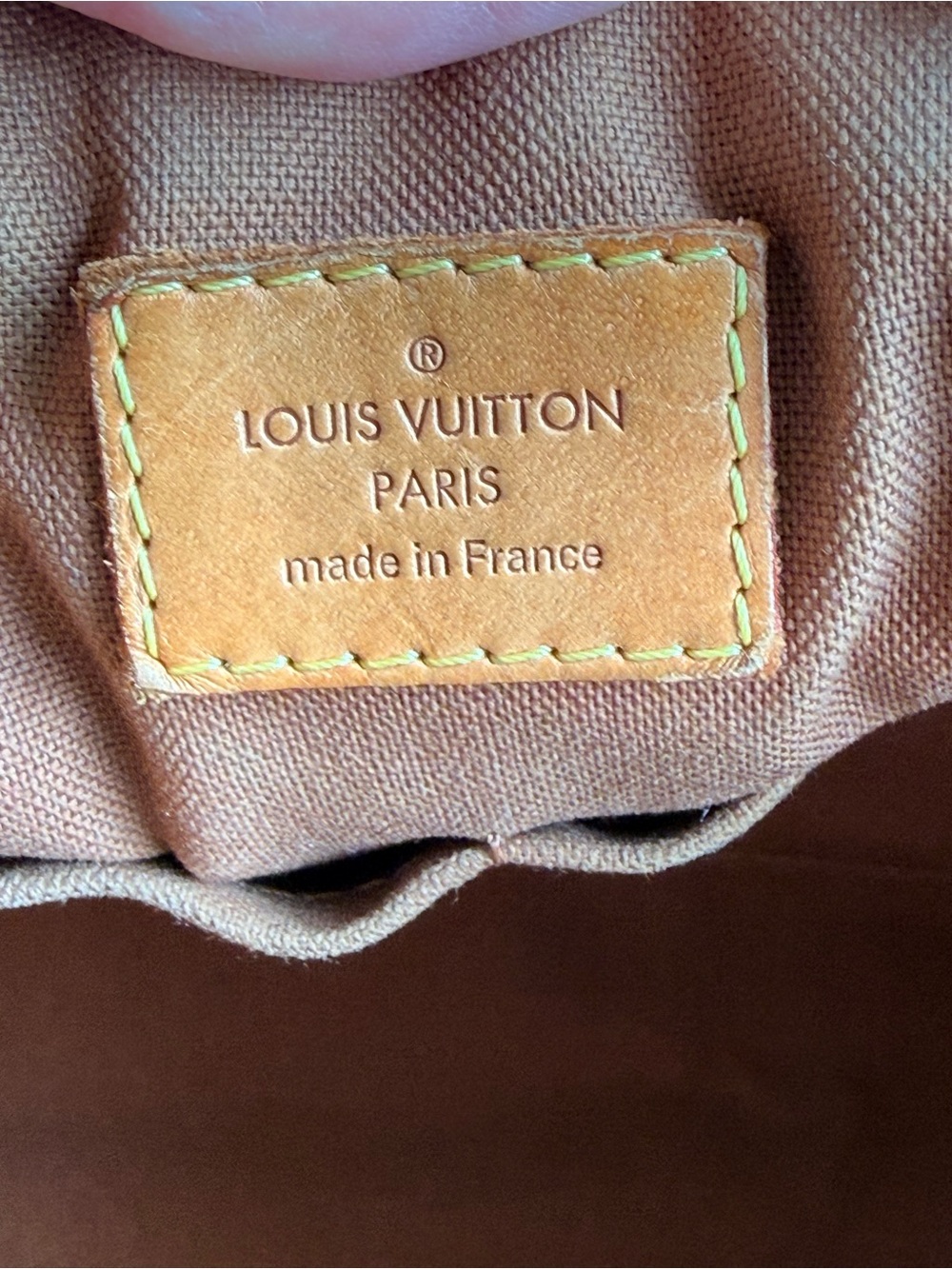 Louis Vuitton Monogram Trivoli PM Canvas Top Handle Satchel Authentic - Picture 10 of 12